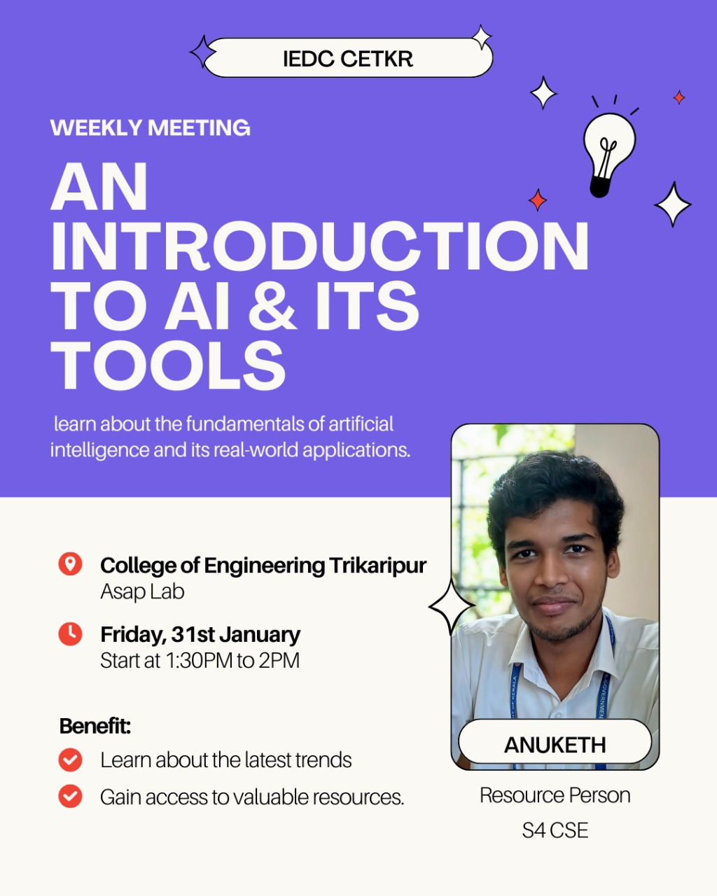 The Weeknd Huddle-1: An Intro to AI Poster